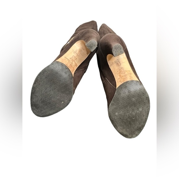 Antonio melani brown suede gold tall boots size 8 - Picture 8 of 8